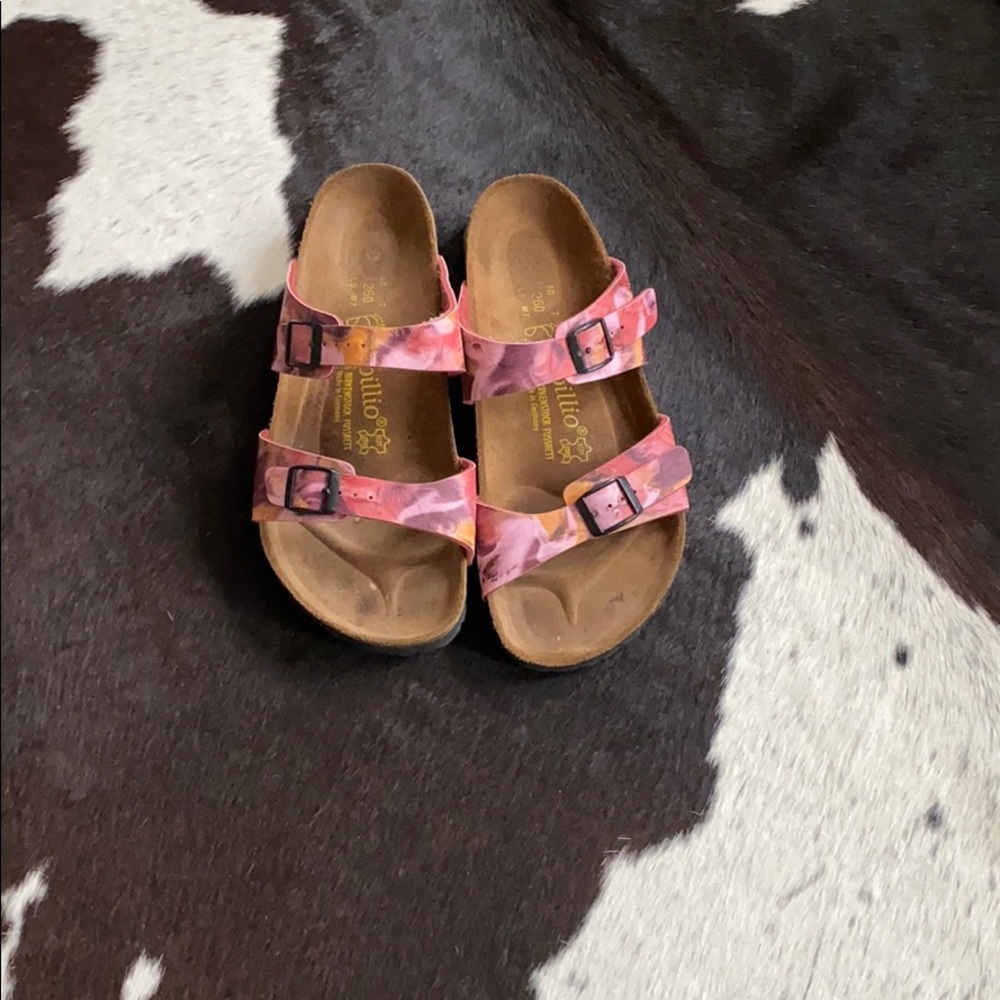 Floral Birkenstock sandals size 40